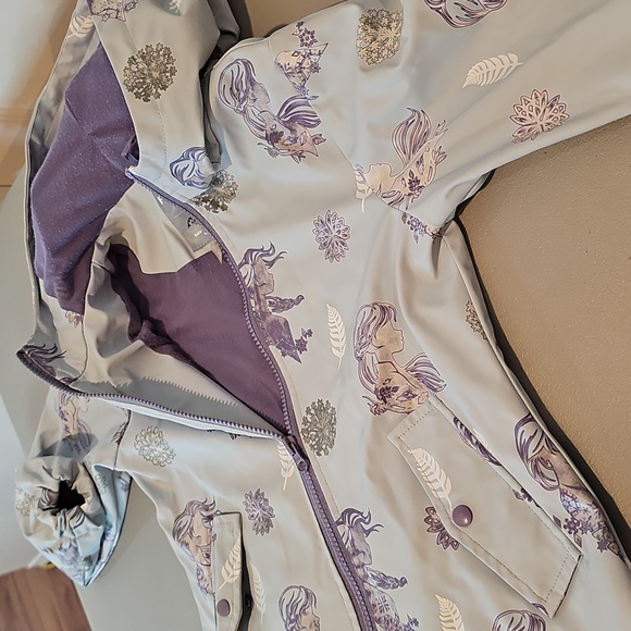 Disney Light Blue and Purple Size 6 Raincoat for Kids - Picture 5 of 8